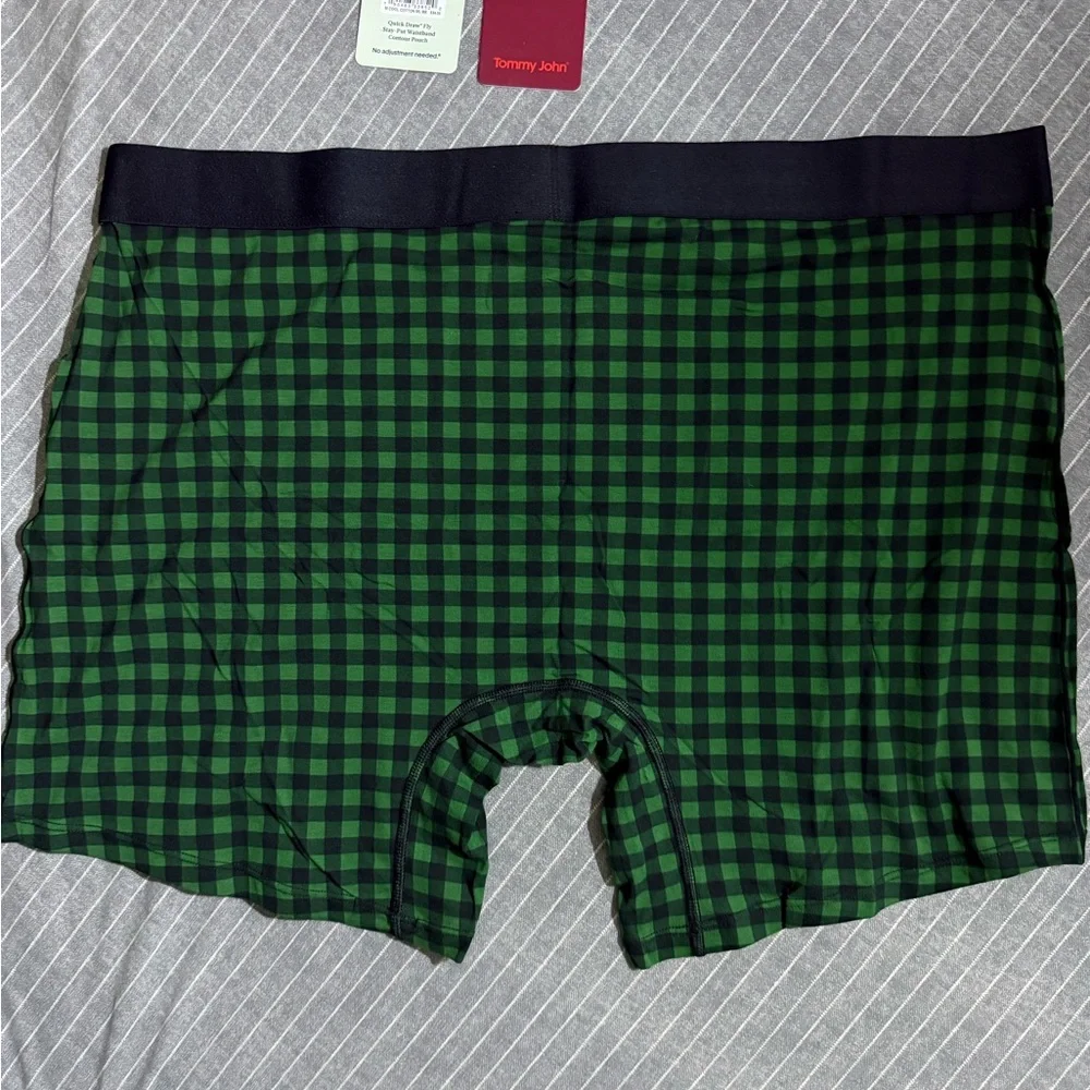 NWT Tommy John Men's Black and Green Boxer Briefs - Picture 3 of 10